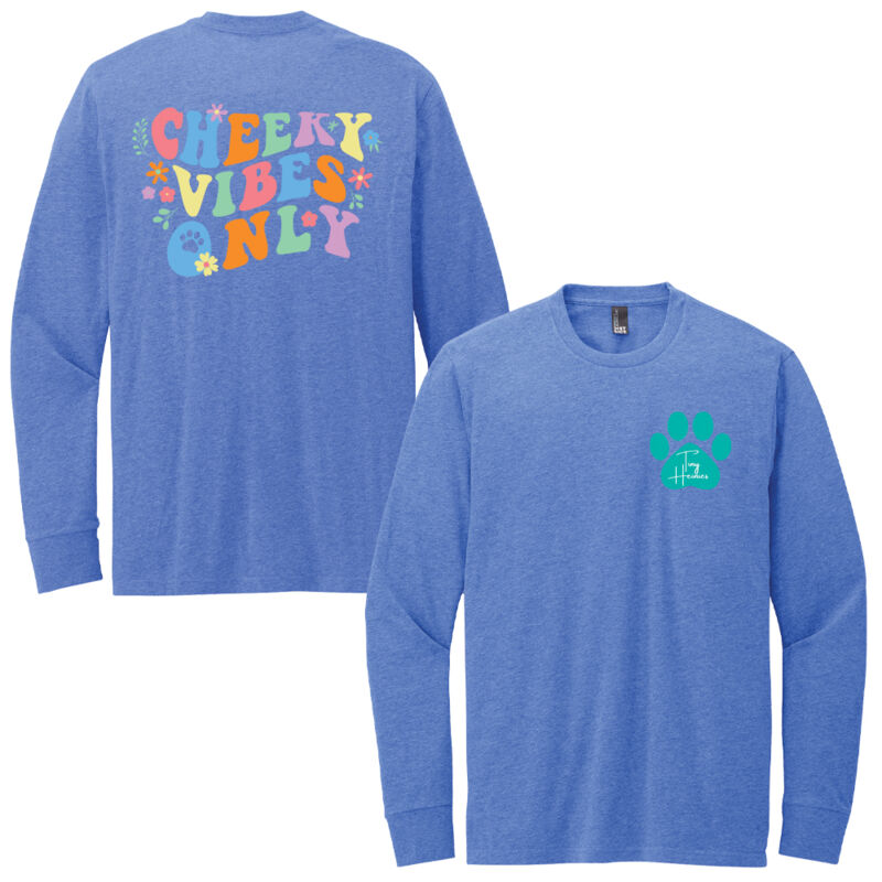 District® Perfect Blend® CVC Long Sleeve Tee - Printed Logos Thumbnail