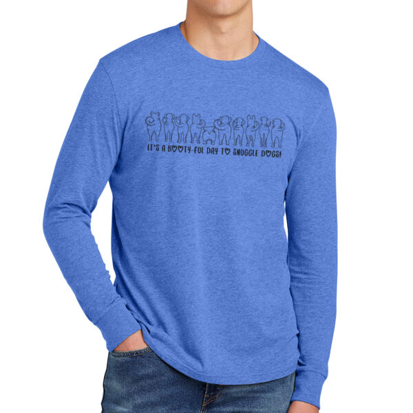 District® Perfect Blend® CVC Long Sleeve Tee - Printed Logos Thumbnail