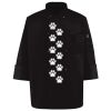 Ten Pearl Button Black Chef Coat Thumbnail