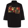 Ten Pearl Button Black Chef Coat Thumbnail
